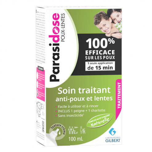 GILBERT PARASIDOSE SOIN TRAITANT ANTI POUX 100ML GILBERT PARASIDOSE SOIN TRAITANT ANTI POUX 100ML