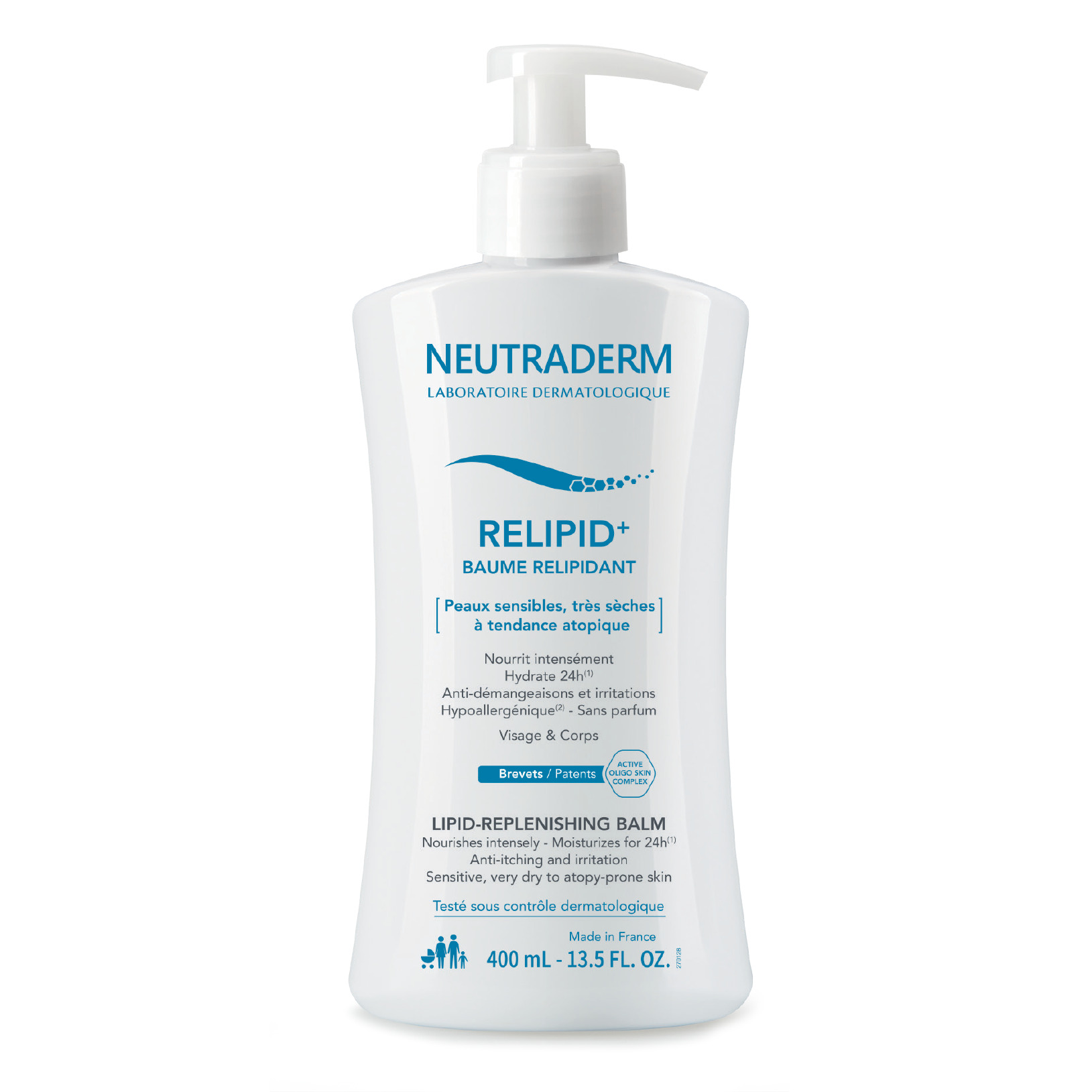 NEUTRDERM BAUME RELIPIDANT VISAGE ET CORPS 400ML NEUTRDERM BAUME RELIPIDANT VISAGE ET CORPS 400ML