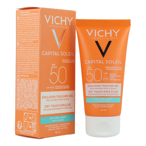 VICHY CAPITAL SOLEIL ÉMULSION ANTI-BRILLANCE TOUCHER SEC 50ML VICHY CAPITAL SOLEIL ÉMULSION ANTI-BRILLANCE TOUCHER SEC 50ML