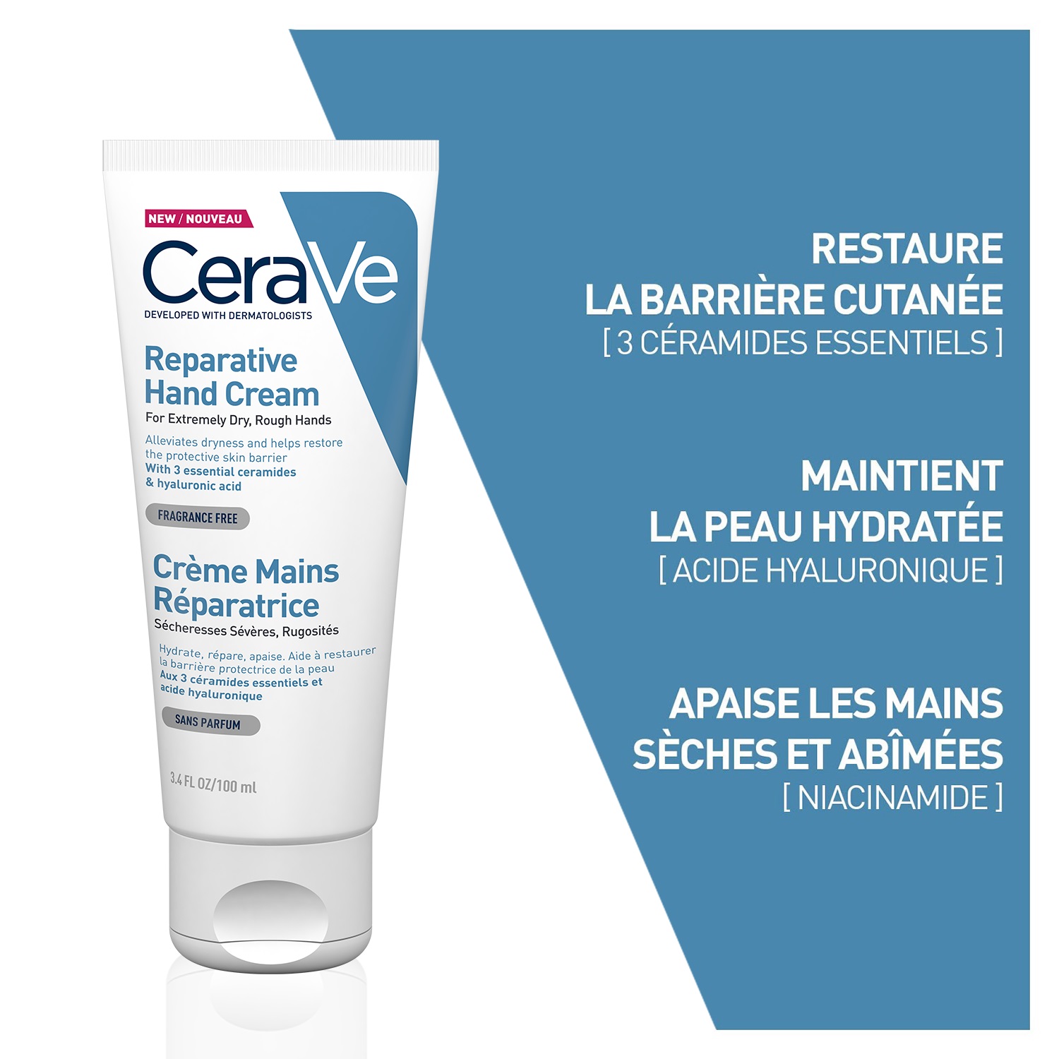 CERAVE CRÈME MAINS RÉPARATRICE 100ML CERAVE CRÈME MAINS RÉPARATRICE 100ML