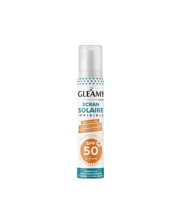 GLEAMY ECRAN SOLAIRE SPF 50+ INVISIBLE 50ML GLEAMY ECRAN SOLAIRE SPF 50+ INVISIBLE 50ML