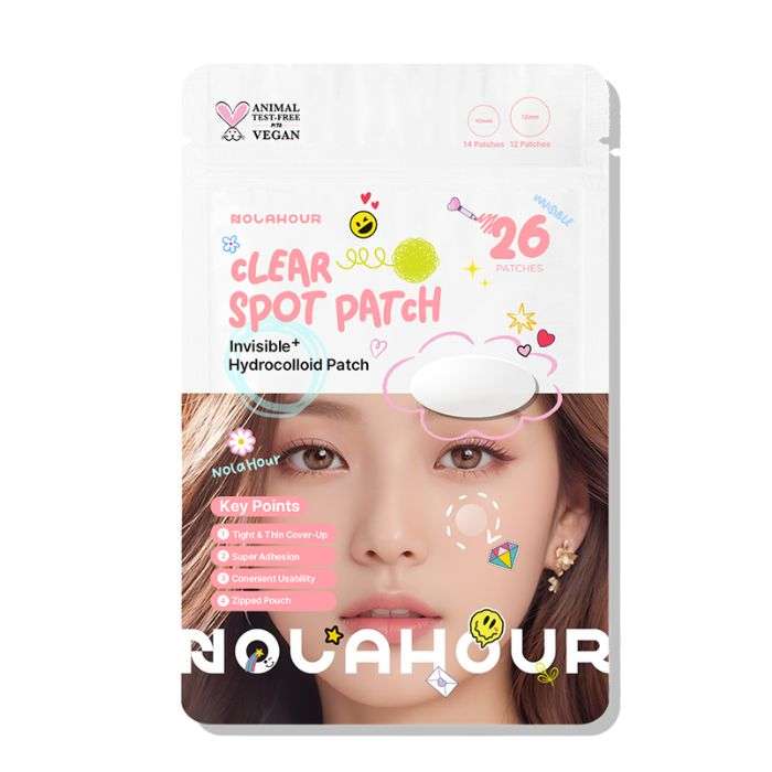NOLAHOUR CLEAR SPOT PATCH INVISIBLE + HYDROCOLLOID PATCH 26 PATCHES NOLAHOUR CLEAR SPOT PATCH INVISIBLE + HYDROCOLLOID PATCH 26 PATCHES