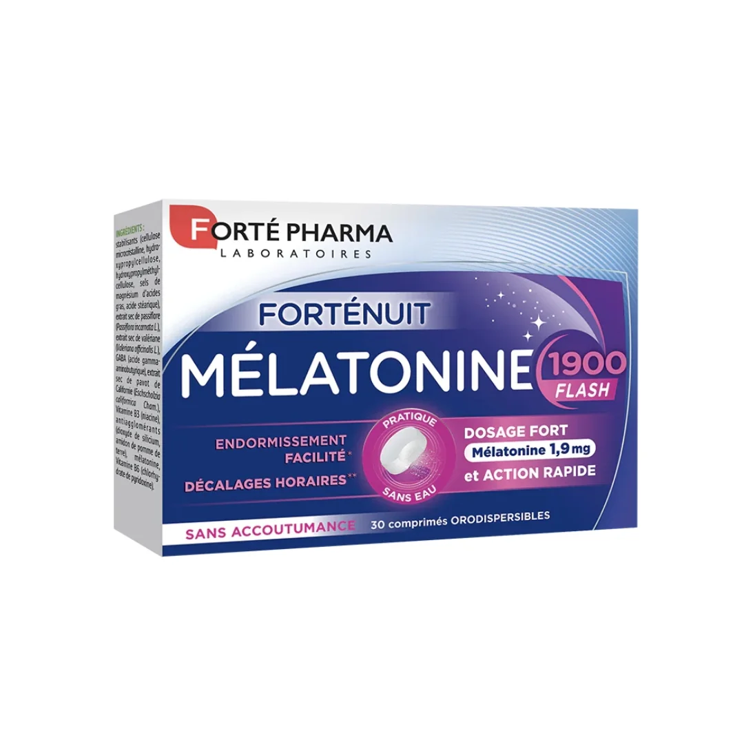 FORTE PHARMA MELATONINE 1900 FLASH 30 COMPRIMES FORTE PHARMA MELATONINE 1900 FLASH 30 COMPRIMES