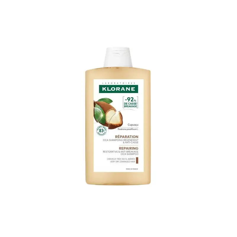 KLORANE CUPUACU CICA REGENERANT ANTI-CASSE SHAMPOOING 400ML KLORANE CUPUACU CICA REGENERANT ANTI-CASSE SHAMPOOING 400ML