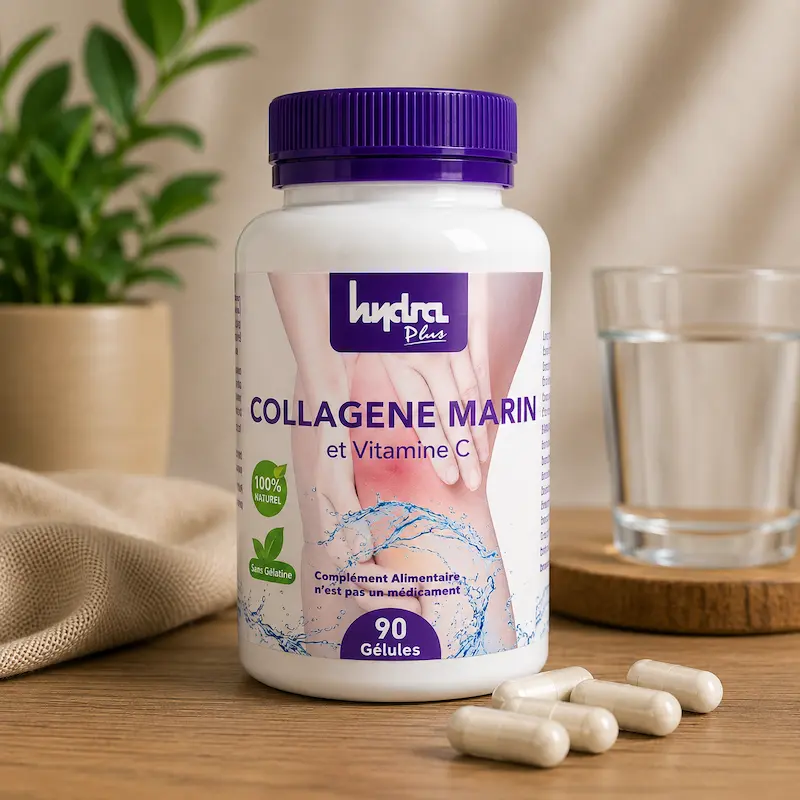 HYDRA PLUS COLLAGENE MARIN ET VITAMINE C 90 GELULES HYDRA PLUS COLLAGENE MARIN ET VITAMINE C 90 GELULES