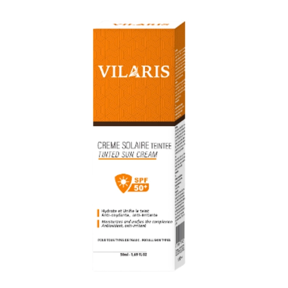 VILARIS ECRAN SOLAIRE TEINTÉE SPF50 50ML VILARIS ECRAN SOLAIRE TEINTÉE SPF50 50ML