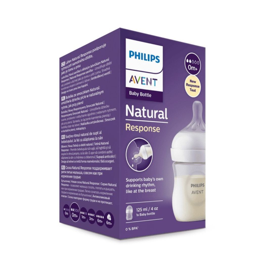 AVENT BIBERON NATURAL RESPONSE 3.0 TEAT 0+ 125ML AVENT BIBERON NATURAL RESPONSE 3.0 TEAT 0+ 125ML